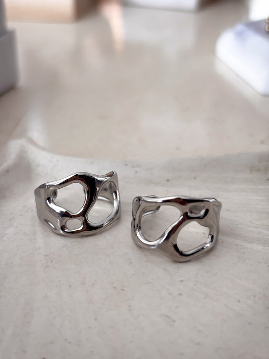 Anillo Silver Colmena