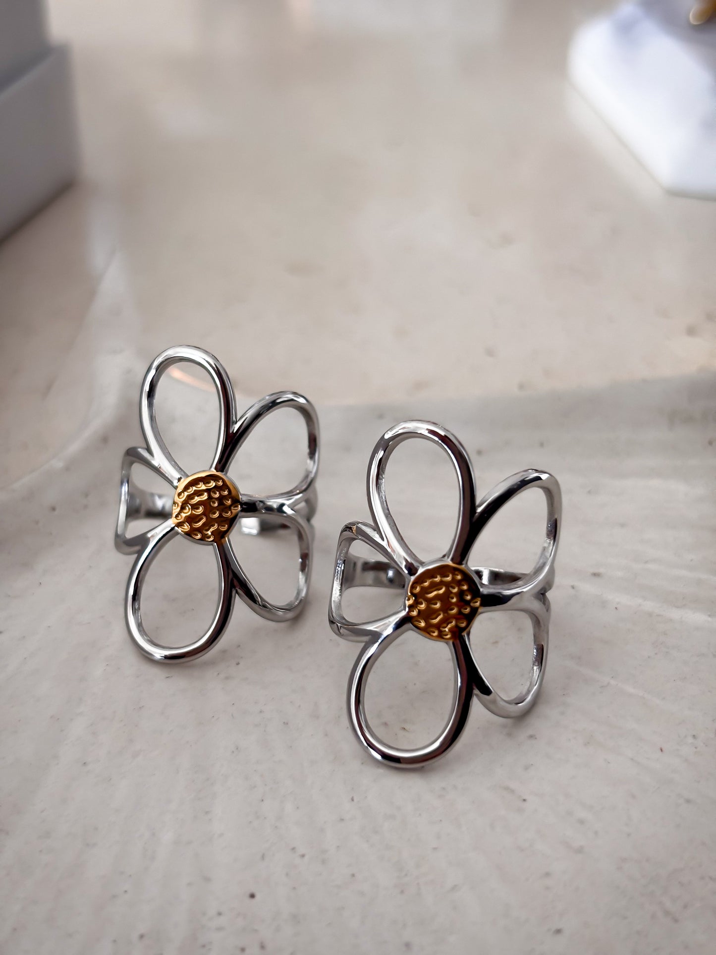 Anillo "Double Color Flower"