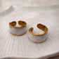 Anillo "White Chunky Marble"