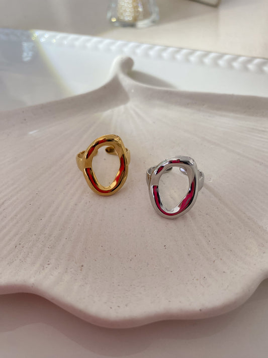 Anillo Ajustable Chunky Oval