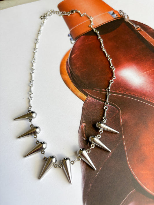 Collar Silver Spikes
