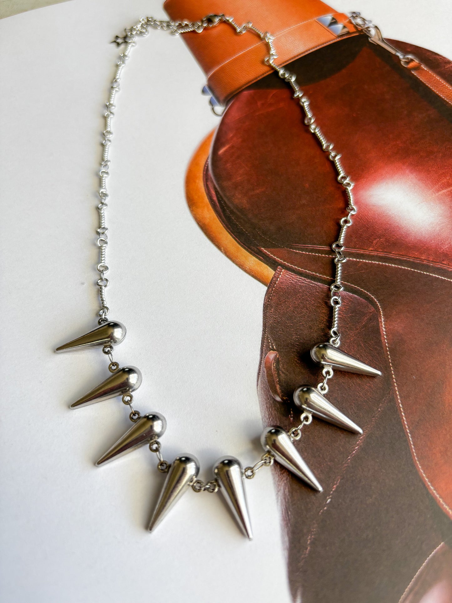 Collar Silver Spikes