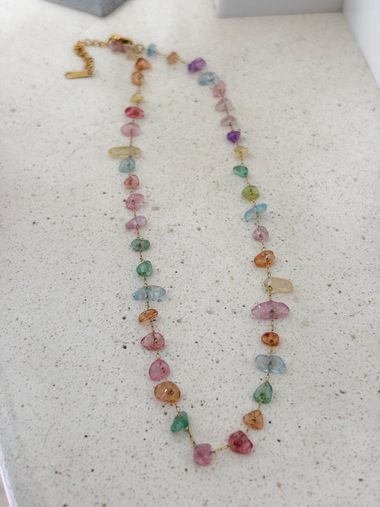 Collar Color Pastel Stones