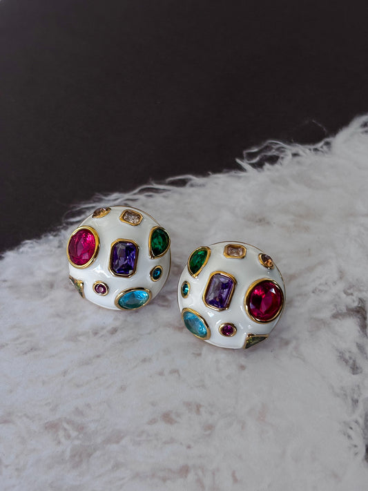 Aretes Vintage Color gemas