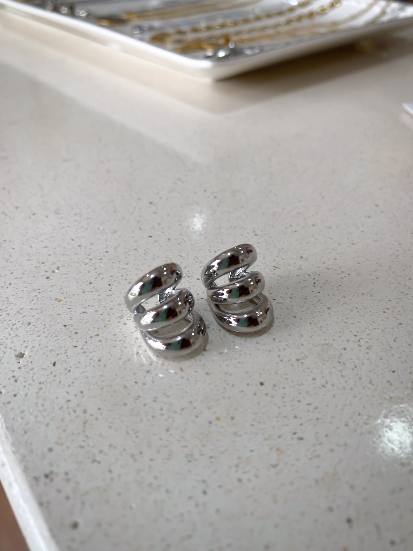 Earcuff Triple Silver