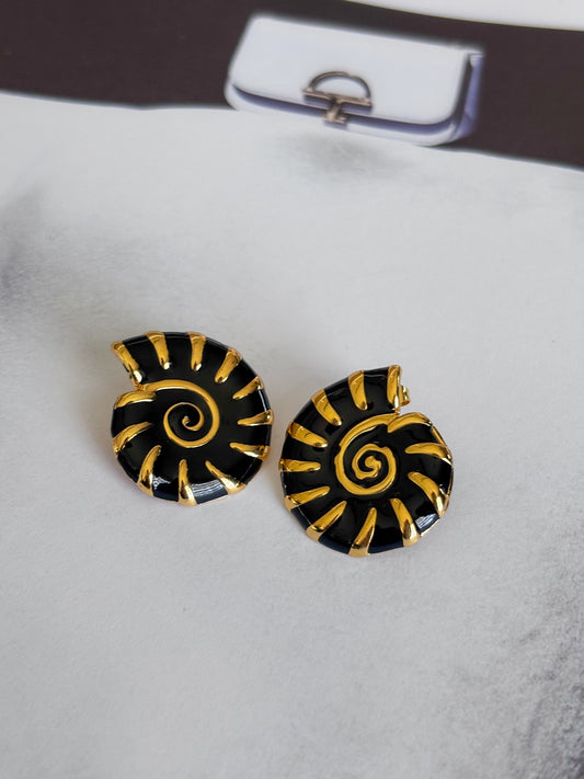 Aretes Black Caracola