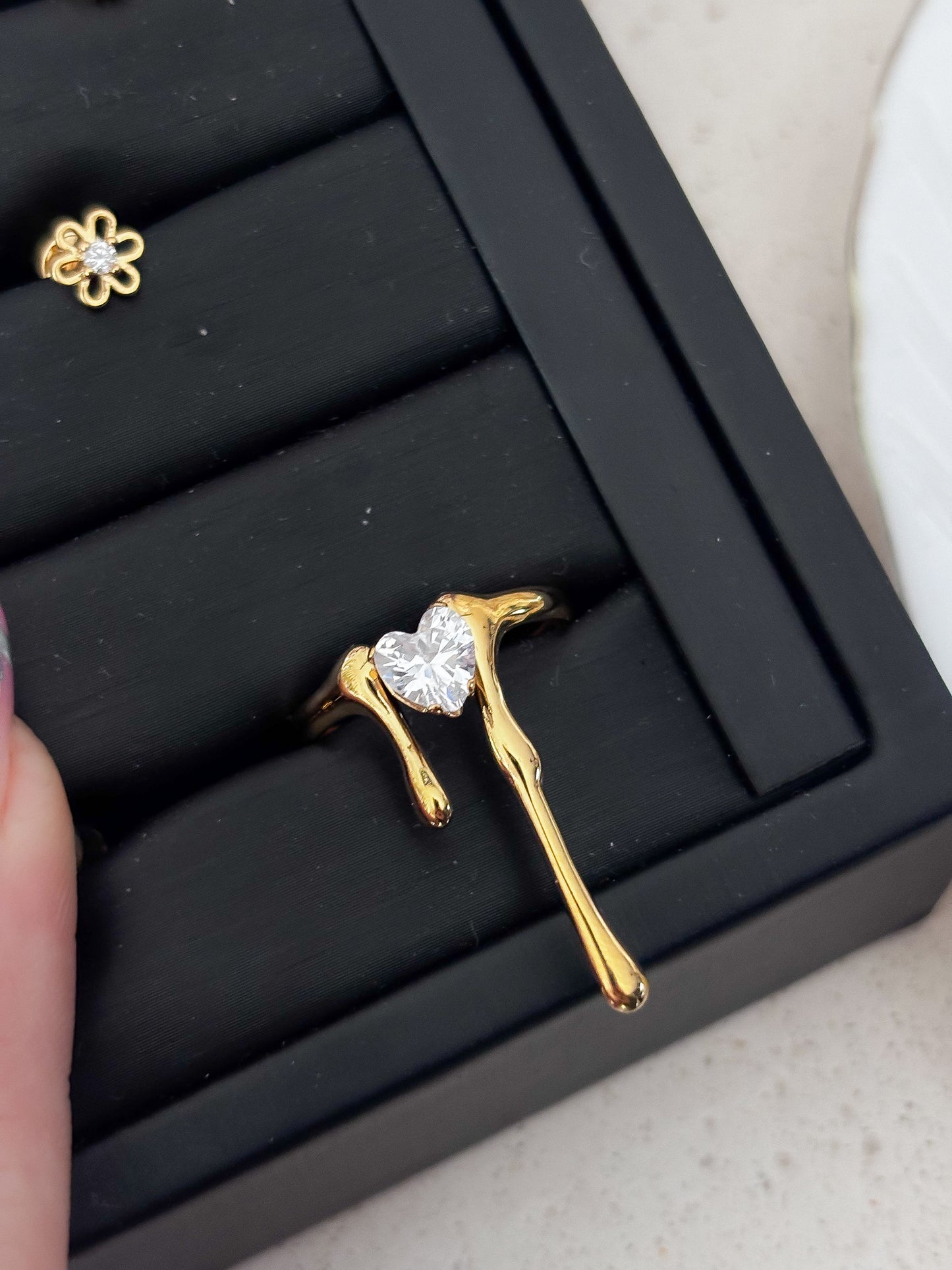 Anillo "Dripping Diamond"