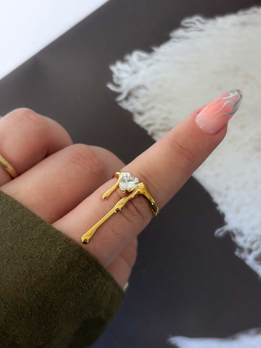 Anillo "Dripping Diamond"