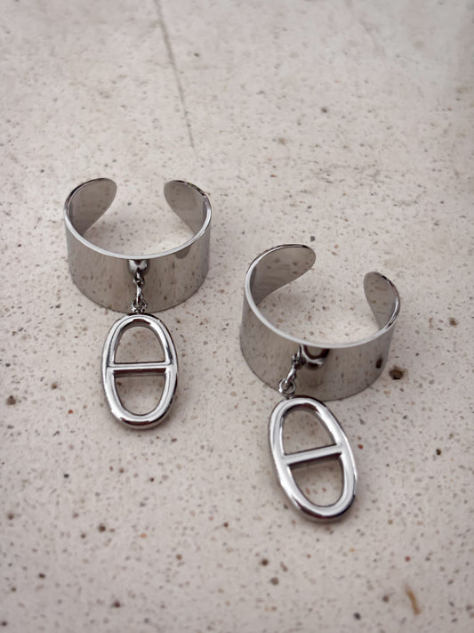 Anillo Ajustable Silver Dije