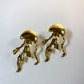 Pendientes Gold Jellyfish