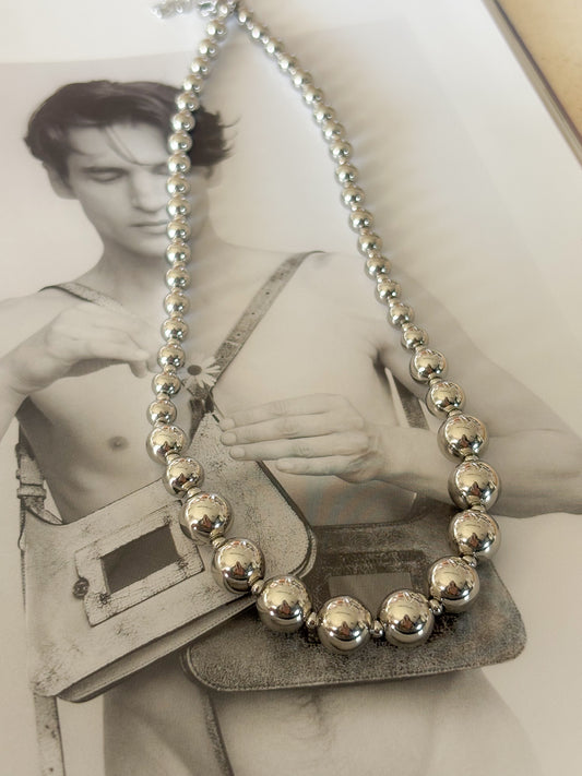 Collar Silver Heavy Balins