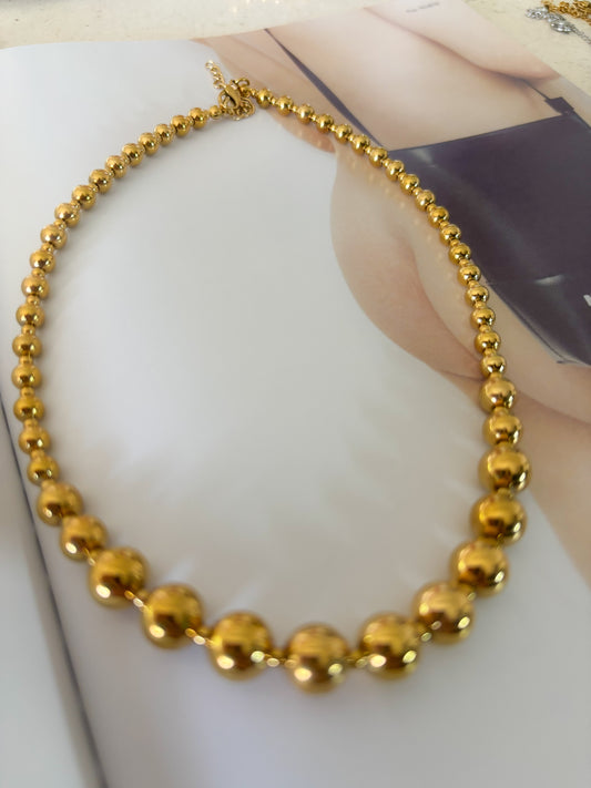 Collar Gold Heavy Balins