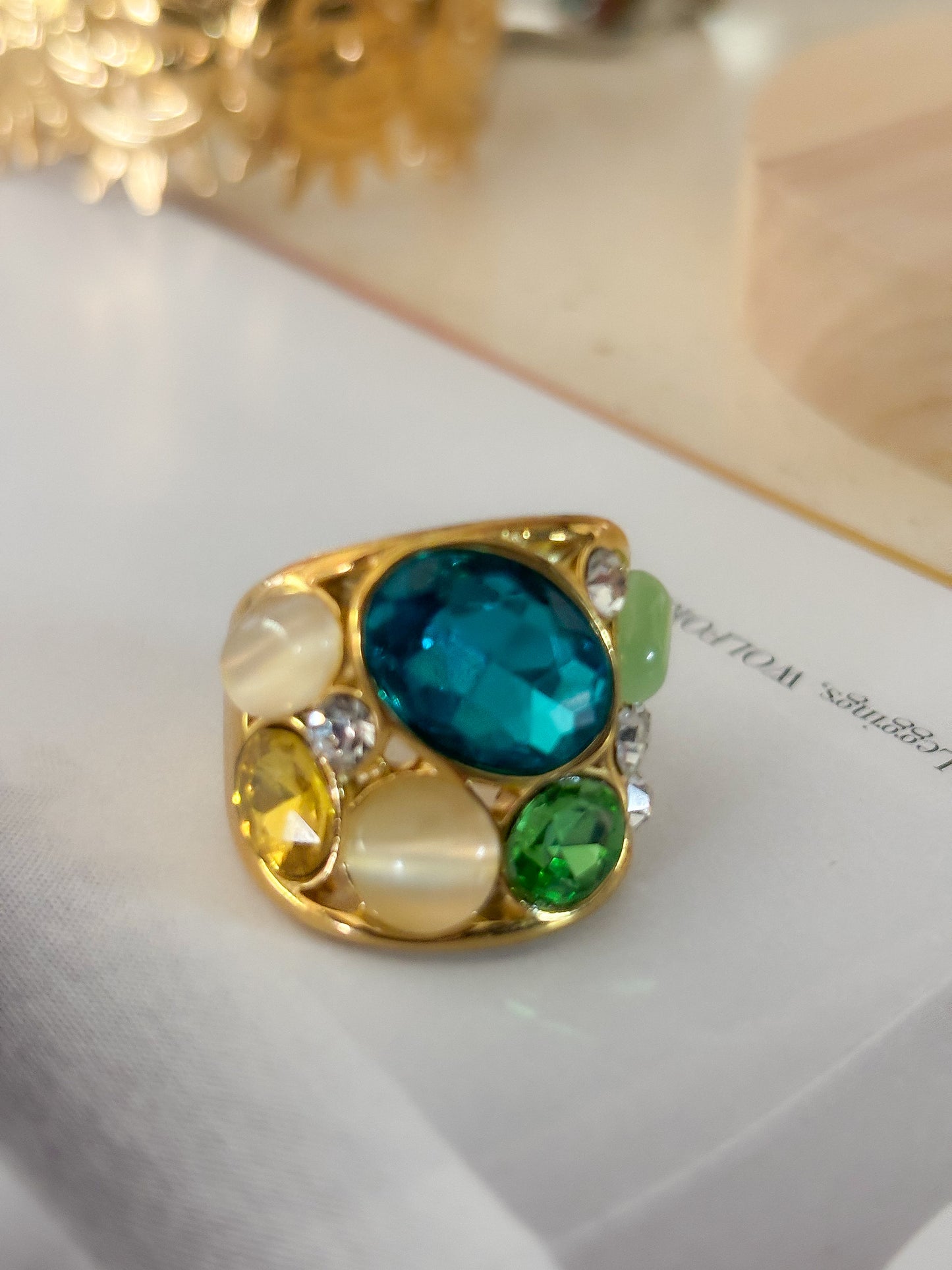 Anillo Aqua Gemas