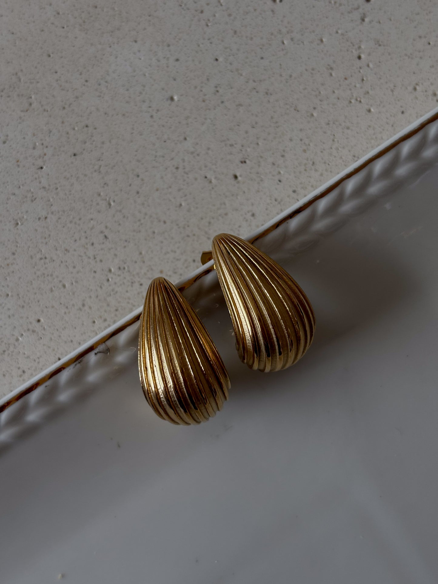 Pendientes Texture Drip