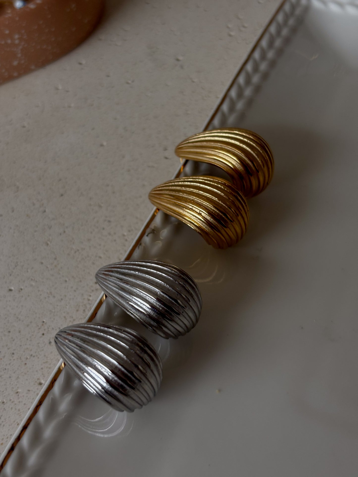 Pendientes Texture Drip