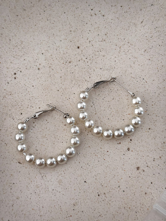 Hoops mini pearls