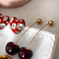 Pendientes Thin Cherry