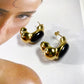 Pendientes Gold Caterpillar