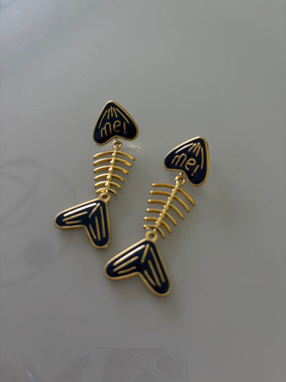 Pendientes Fishy Bones