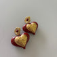 Pendientes Red Big Heart
