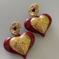 Pendientes Red Big Heart