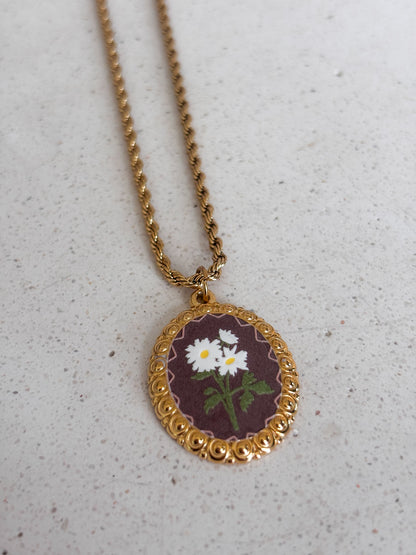 Cadena "Flower Camafeo"