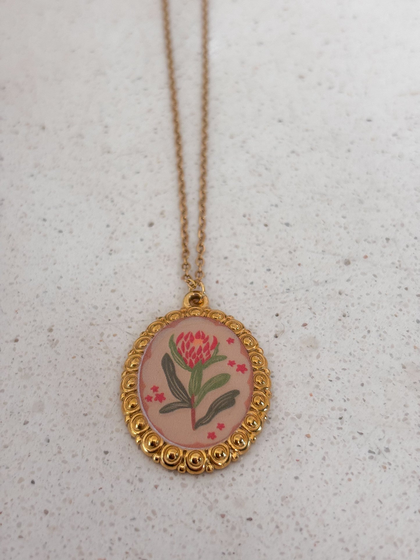 Cadena "Flower Camafeo"