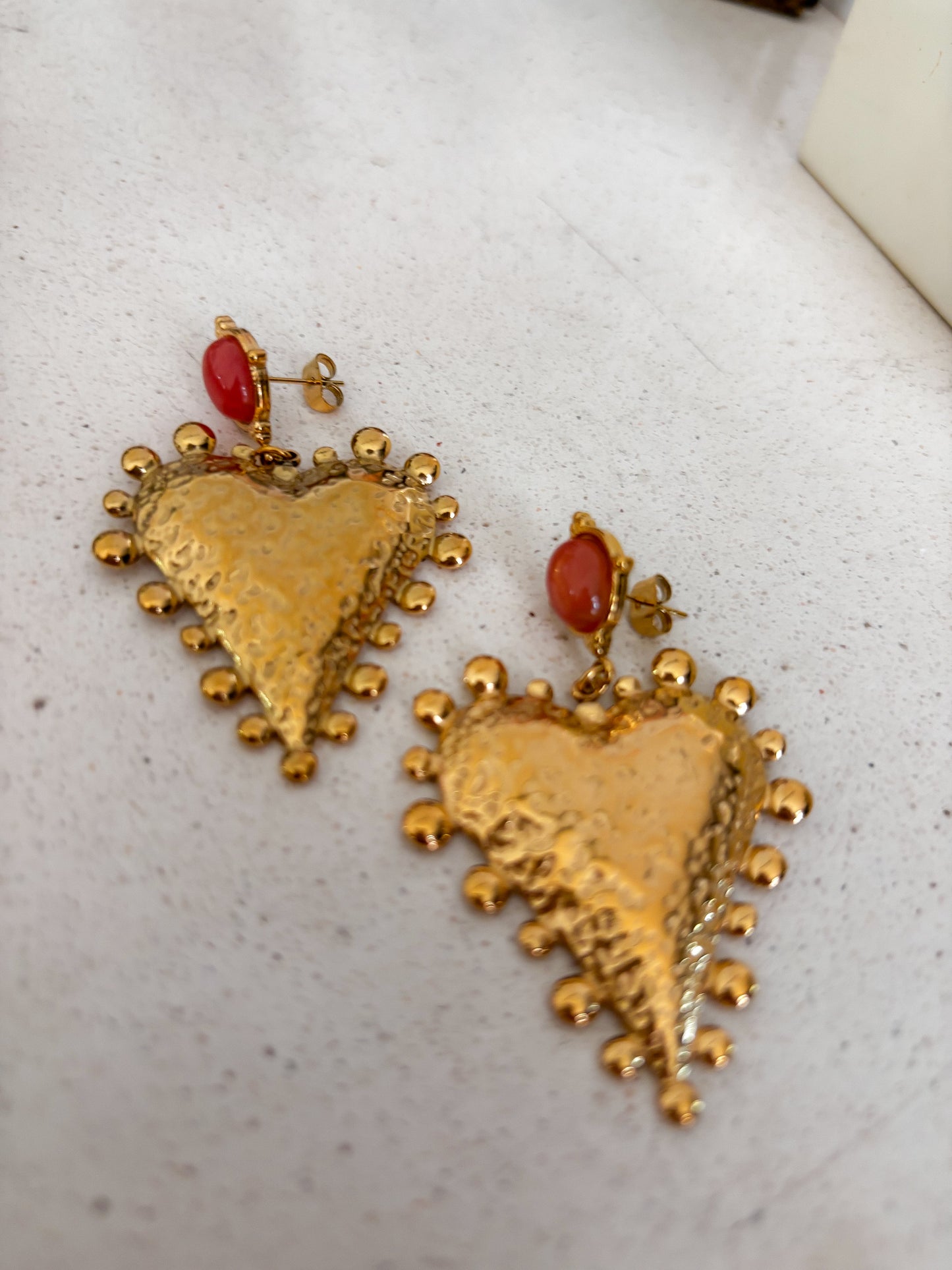 Aretes Polished Heart