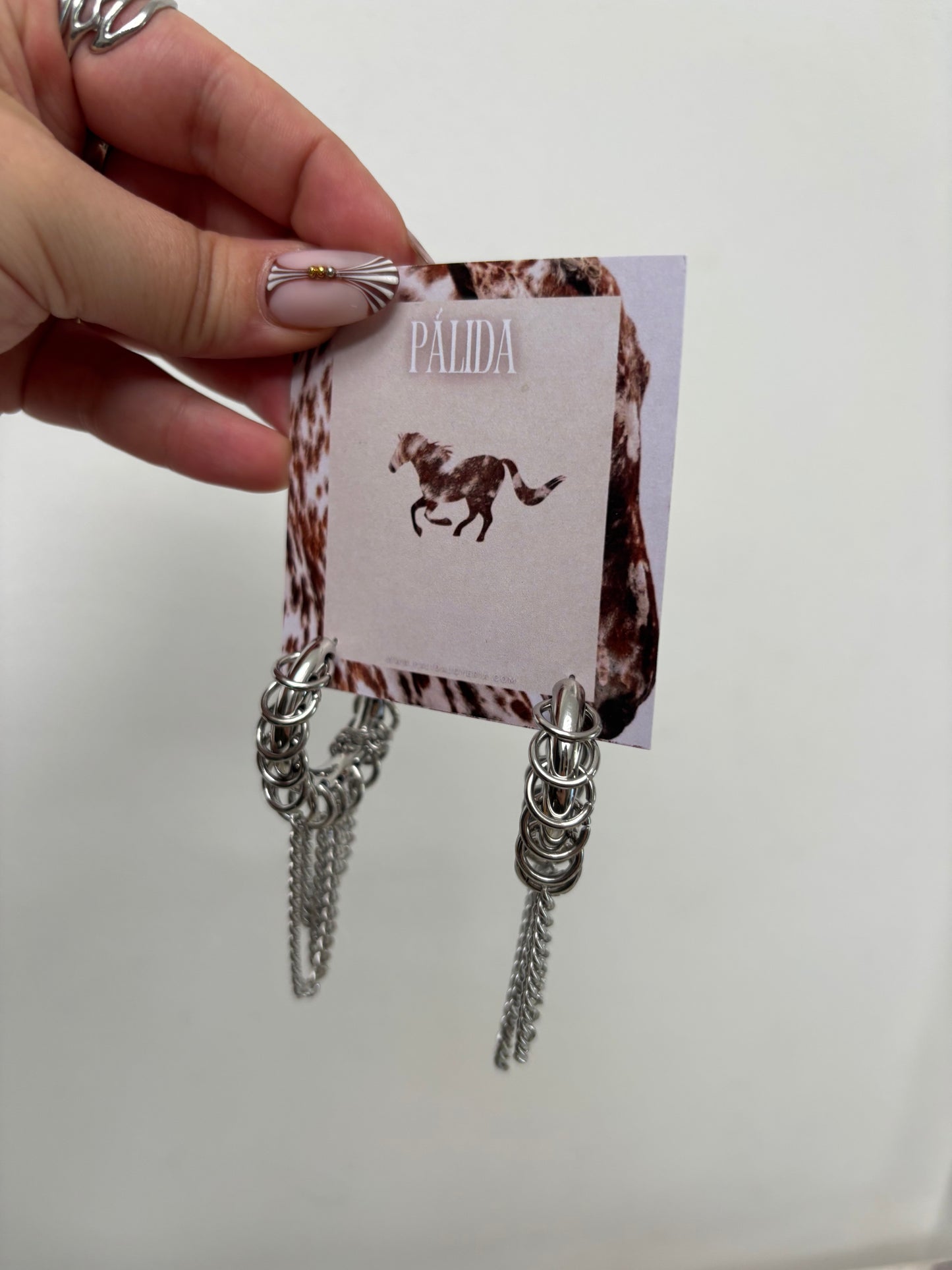 Hoops Double Chain Silver