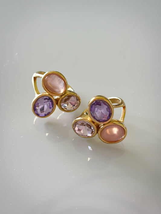 Anillo Triple Gem