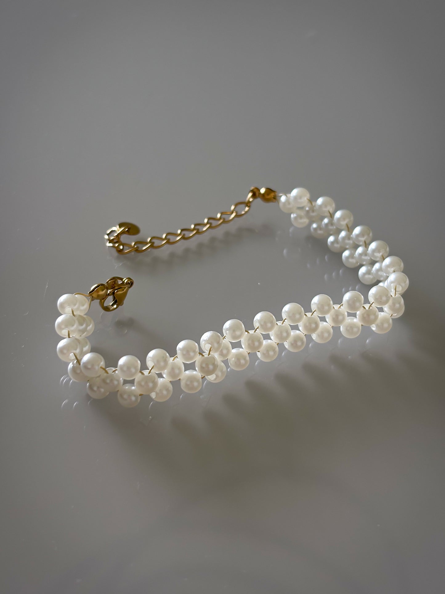 Brazalete White Pearls