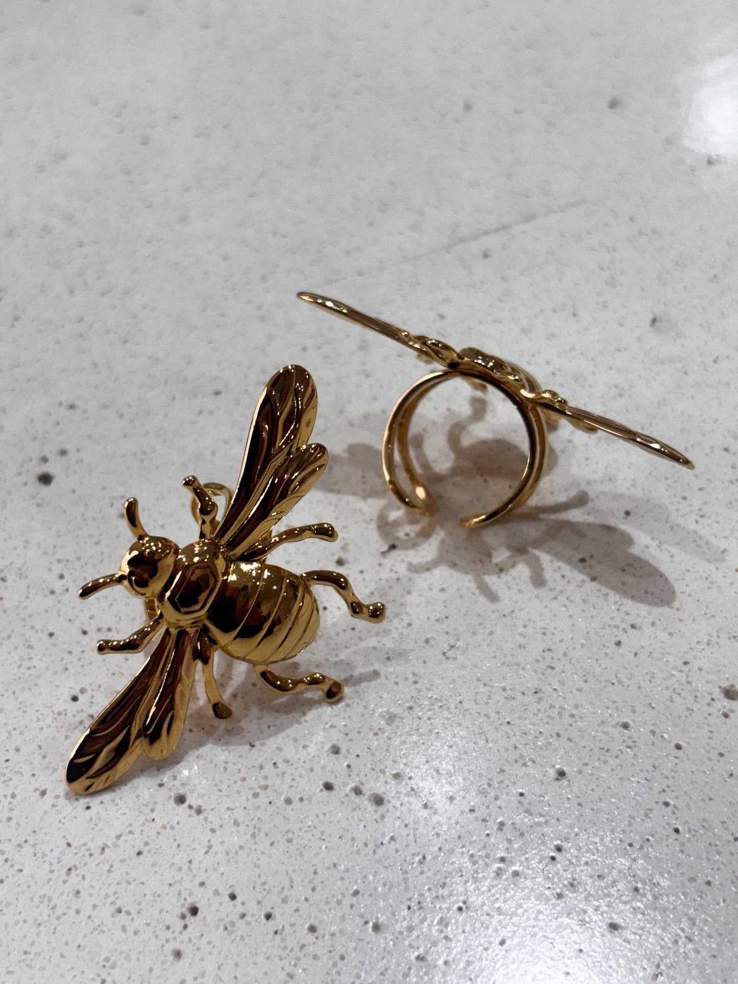 Anillo Ajustable Gold Bee