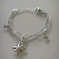 Brazalete Double Destellos Silver