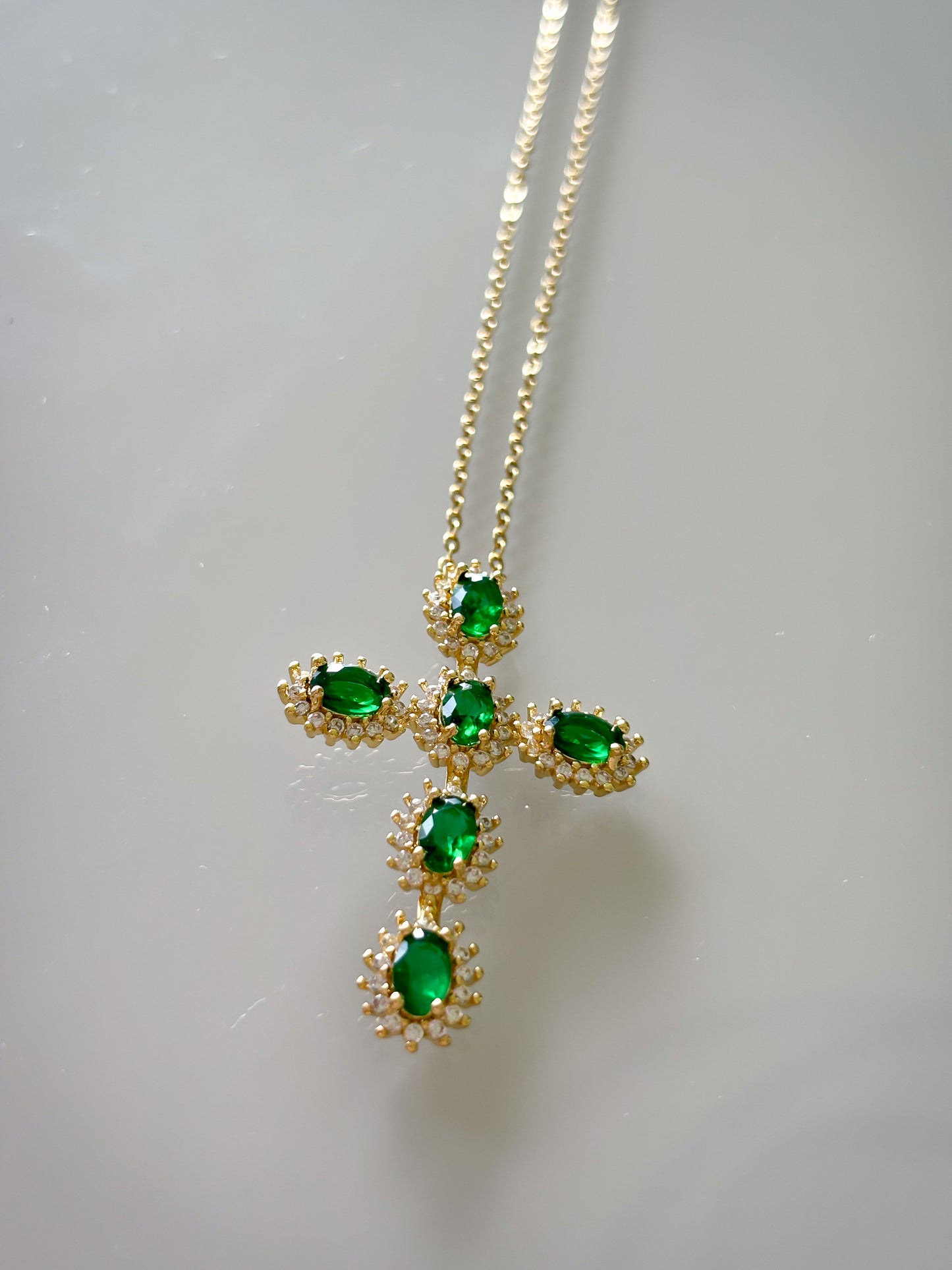 Collar Green Cross