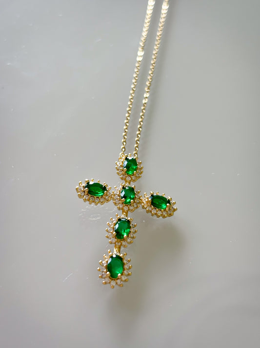 Collar Green Cross