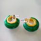 Hoops Mini Chunky Esmeralda