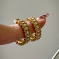 Hoops Gold Diamonds Squares