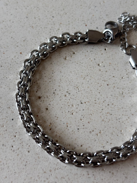 Brazalete Tubing Silver