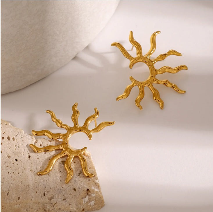 Pendientes Half Sun Gold