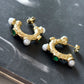 Hoops Pearls and Stones