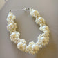 Collar tipo Choker Flower Pearls