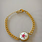 Brazalete Vintage White Flower