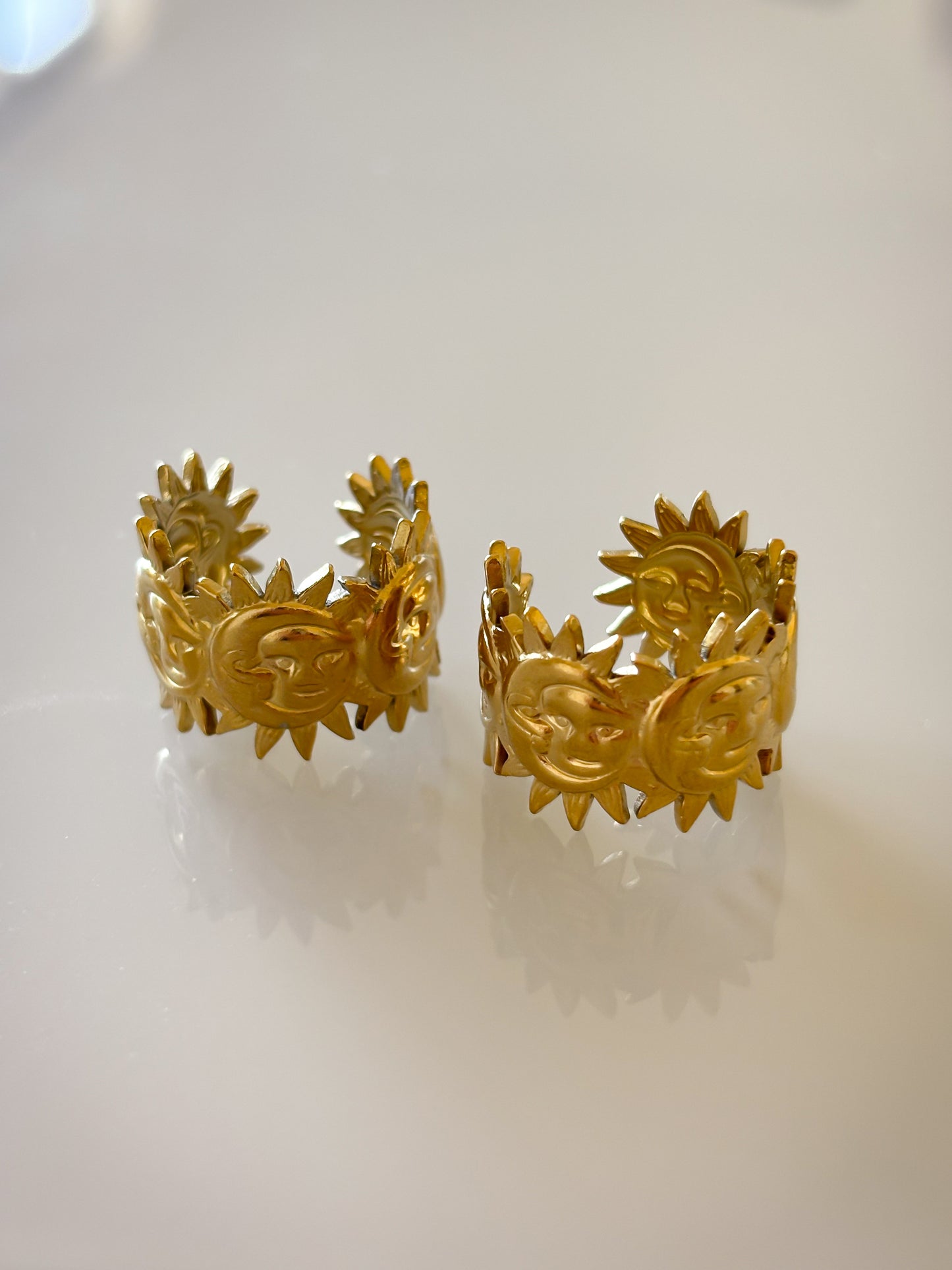 Anillo Sol y Luna Gold