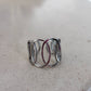 Anillo Ajustable "Silver Panal"