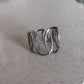 Anillo Ajustable "Silver Panal"