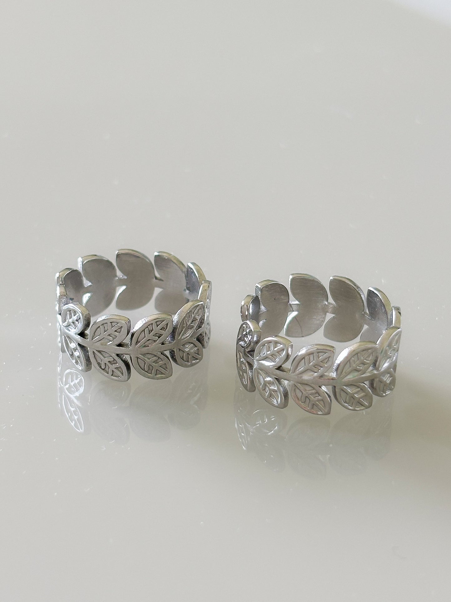 Anillo Silver Leaves
