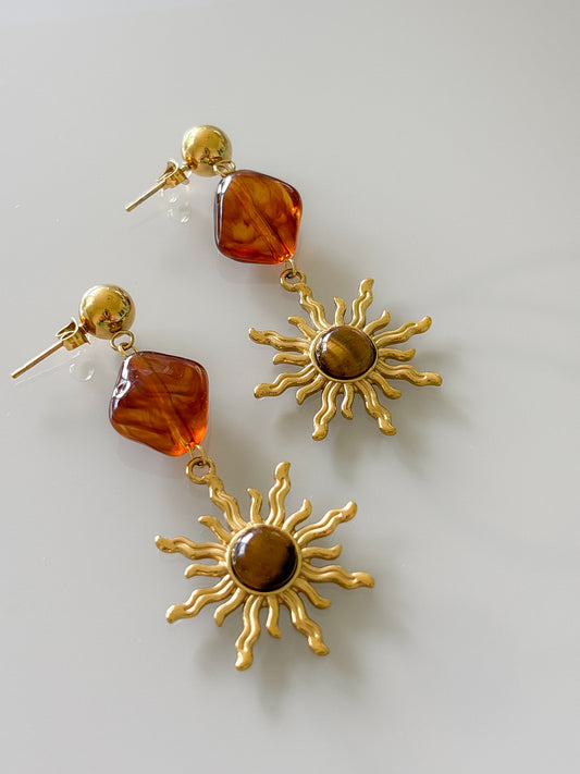 Aretes Ambar Sun
