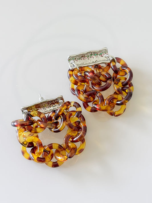 Pendientes Carey Silver