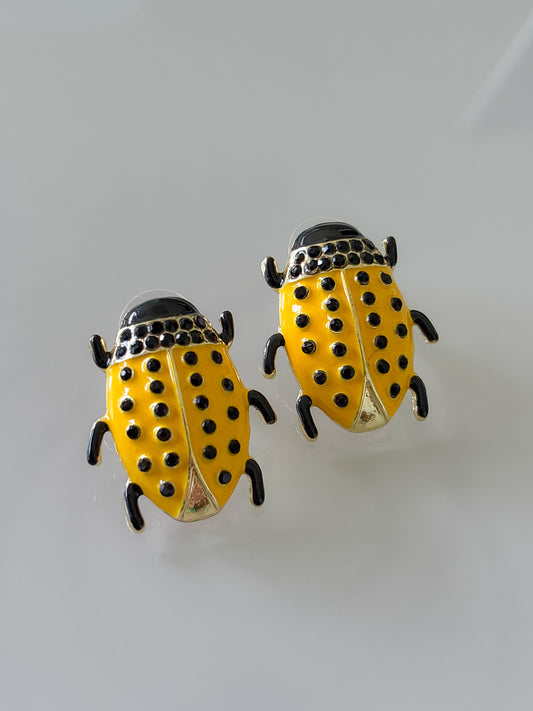 Pendientes Yellow Bug