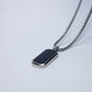 Cadena Urban Silver "Black Stone”